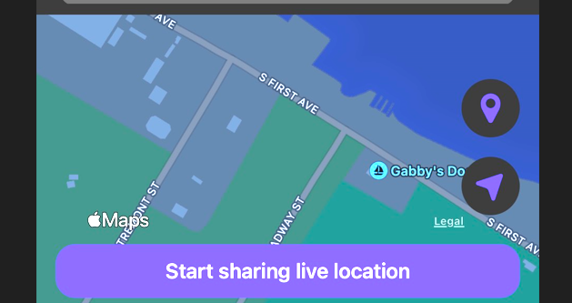 confirm location sharing