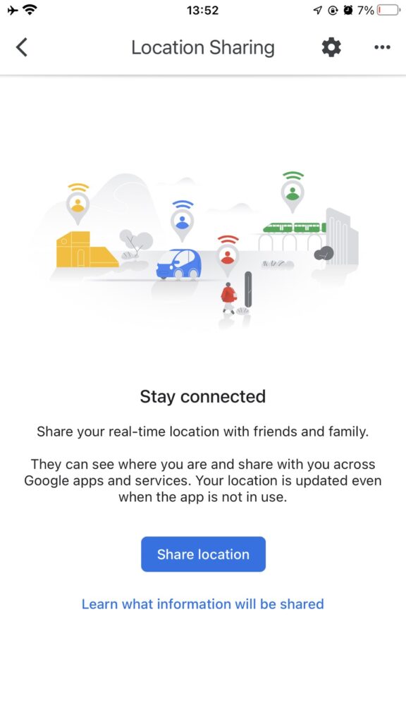 enable location sharing